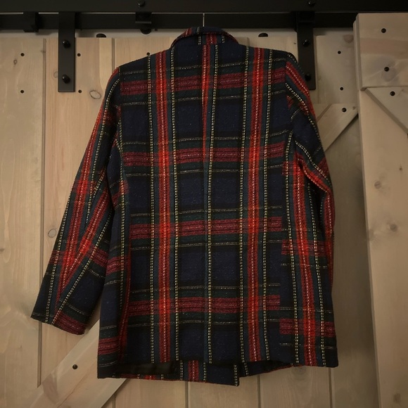 NWT FORE Tweed Double Breasted Tartan Blazer - Picture 6 of 11
